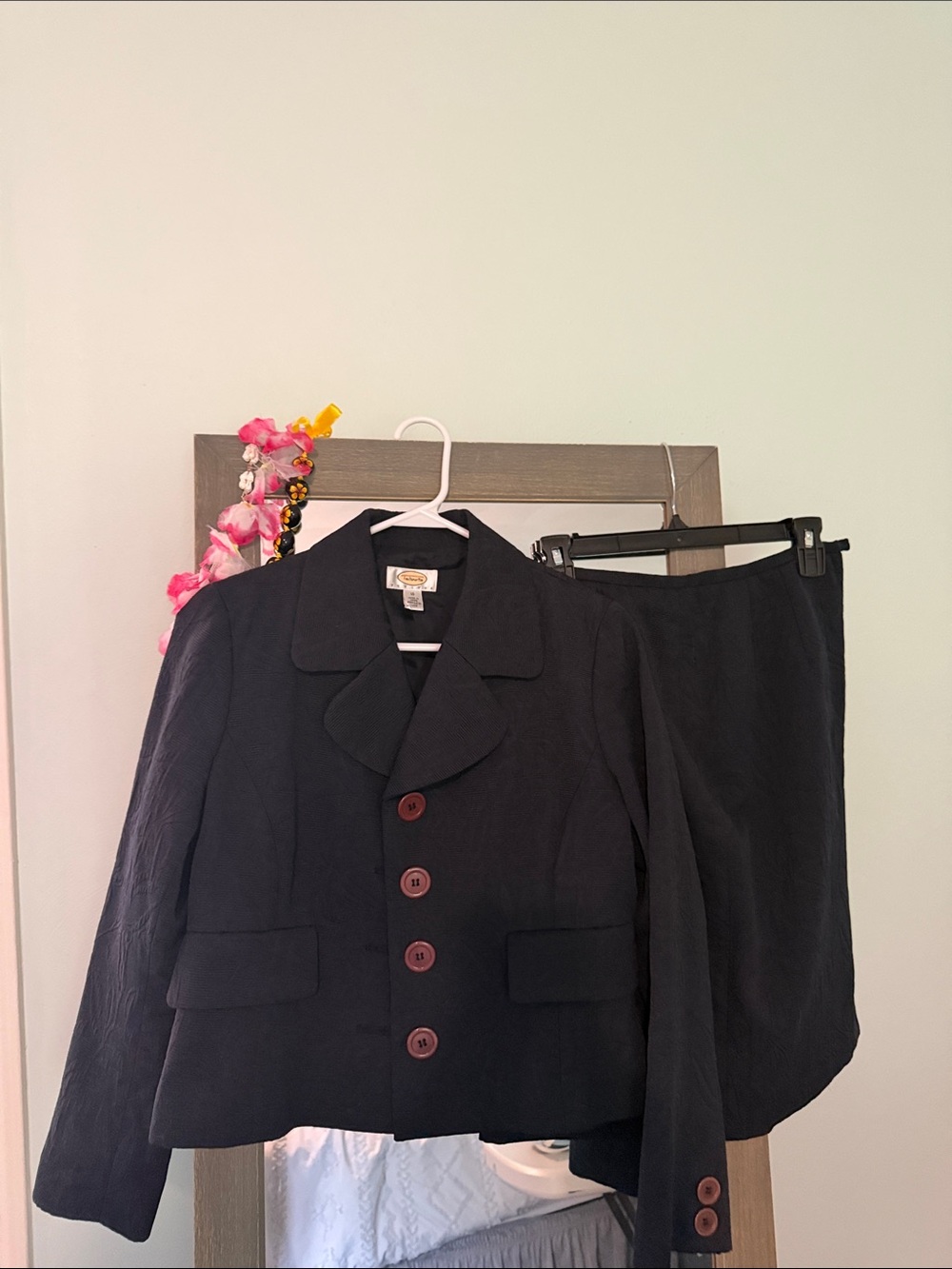 Talbots Black Women's Blazer and Skirt Set
